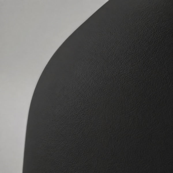 Charcoal ceramic finish, close-up texture